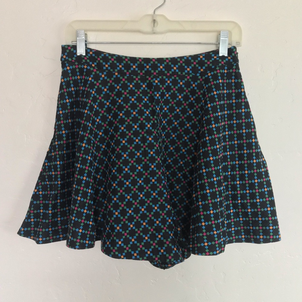 YouCom Black Printed High Waisted Shorts Medium
